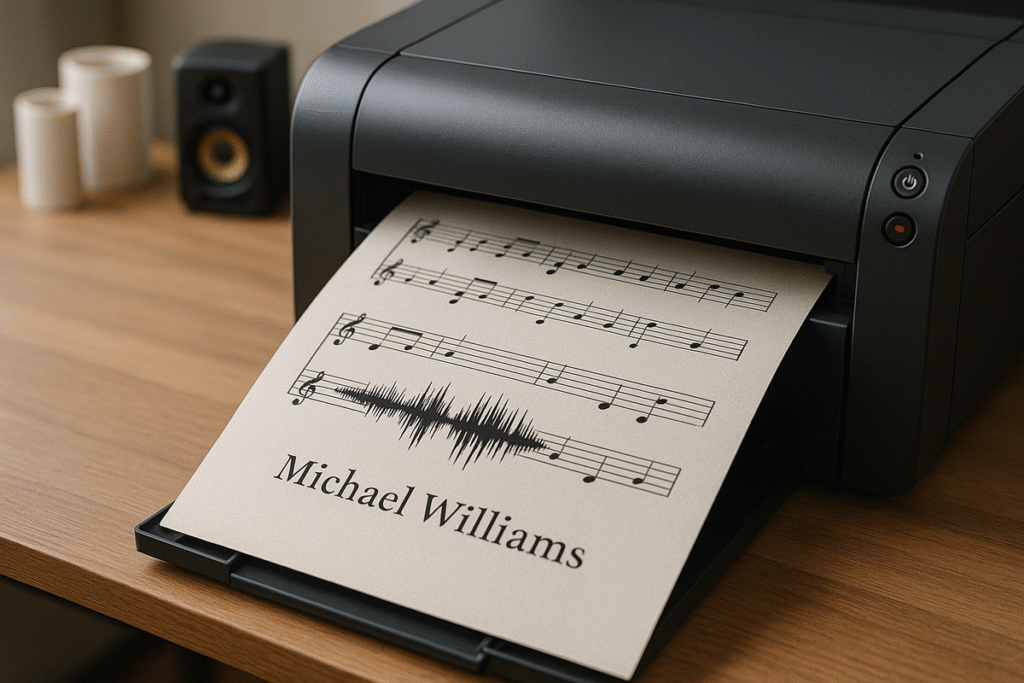 stampa musica personalizzata